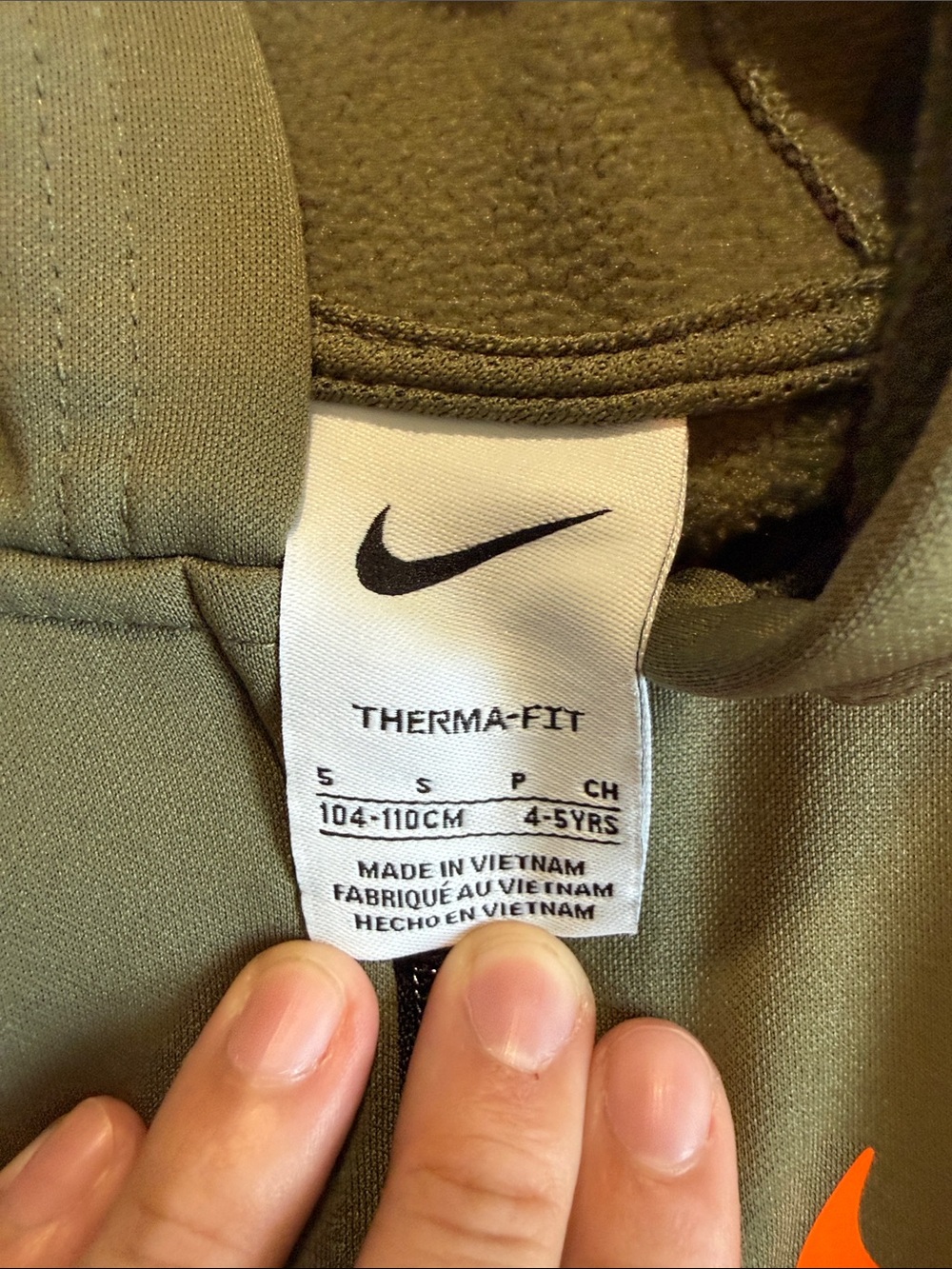 Nike Olive Green & Black Therma-FIT Hoodie and Joggers Set - S - Picture 2 of 6